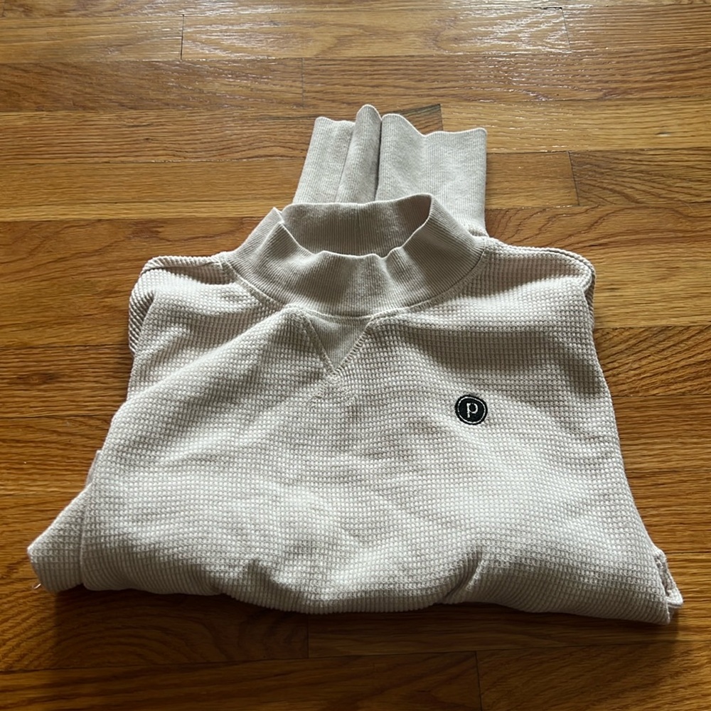 Pure Barre cropped waffle knit